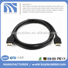 Câble HDMI 6ft 3D Gold v1.4 Pour BluRay 3D DVD PS3 XBOX 360 LCD HD TV 1080P Ethernet Premium